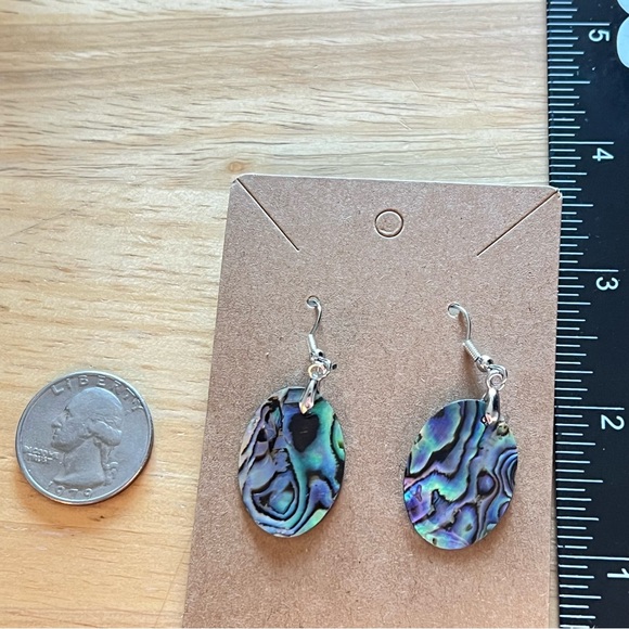 New Abalone Shell Hook Earrings - Picture 7 of 8